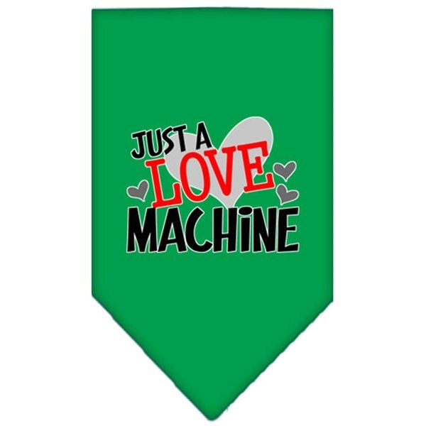 Love Machine Screen Print BandanaEmerald Green Large